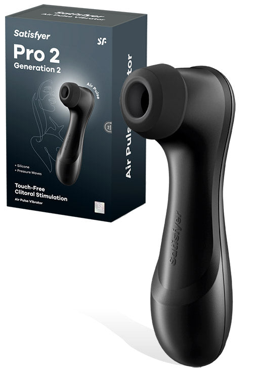 Satisfyer Pro 2 Gen 2 Black Exclusive 6.25 Air Pulse Clitoral Stimulator