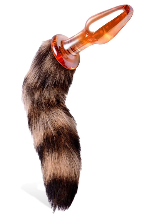 Tailz 4 Fluffy Fox Tail Glass Butt Plug