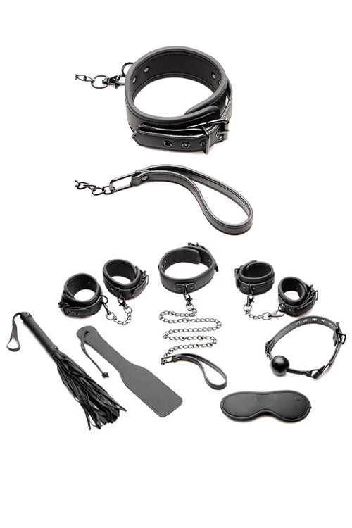 Master Series Master of Kink 10 Piece Deluxe Bondage Set