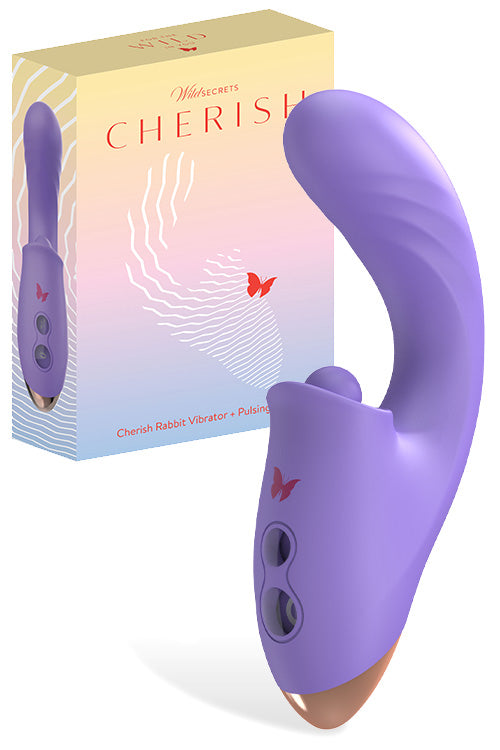 Wild Secrets Cherish 7.1 Thrusting Rabbit Vibrator with Pulsing Pearl Clitoral Stimulator