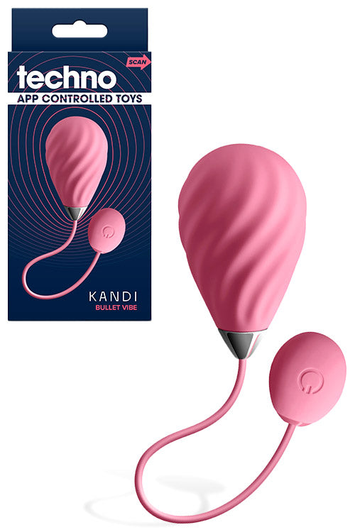 nsnovelties Techno Kandi App Compatible 7.5 Vibrating Bullet