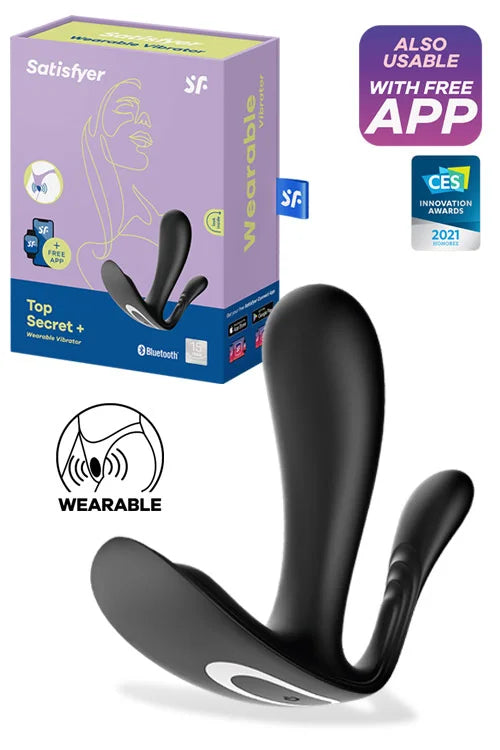 Satisfyer 4.3 Top Secret Plus Wearable G Spot & Anal Vibrator
