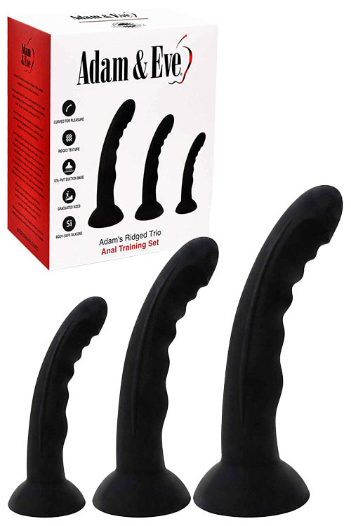 Adam and Eve Adams Ridged Trio 3 Piece Anal Training Kit