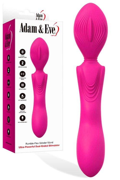 Adam and Eve Rumble Flex Dual Ended 9.4 Grinder & Wand Vibrator