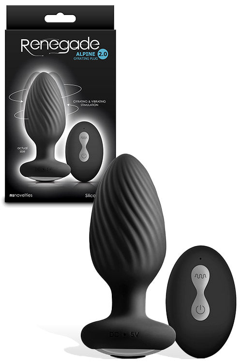 nsnovelties Alpine 2.0 4.2 Remote Controlled Rotating & Vibrating Butt Plug