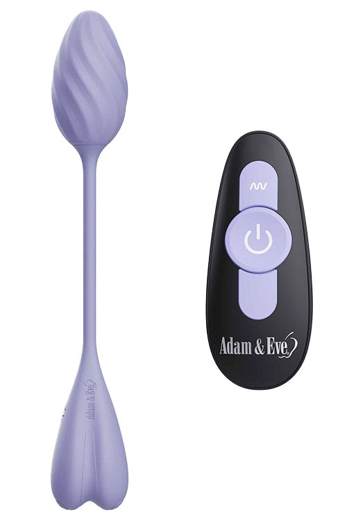 Adam and Eve Spiral Love Wearable 10 Vibrating Egg with Remote Control