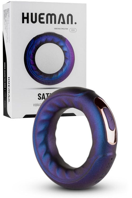 Hueman Saturn Vibrating Cock & Ball Ring