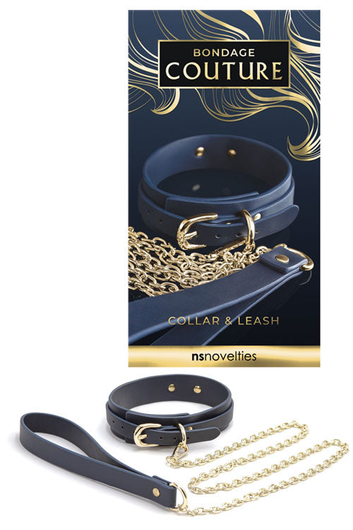 nsnovelties Bondage Couture Vegan Leather Collar & Leash