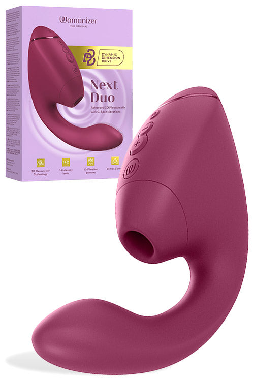 Womanizer Next Duo 7.6 G Spot and Clitoral Suction Stimulator