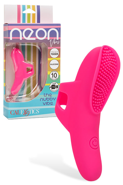 Calexotics Neon Nubby 3.5 Finger Vibrator
