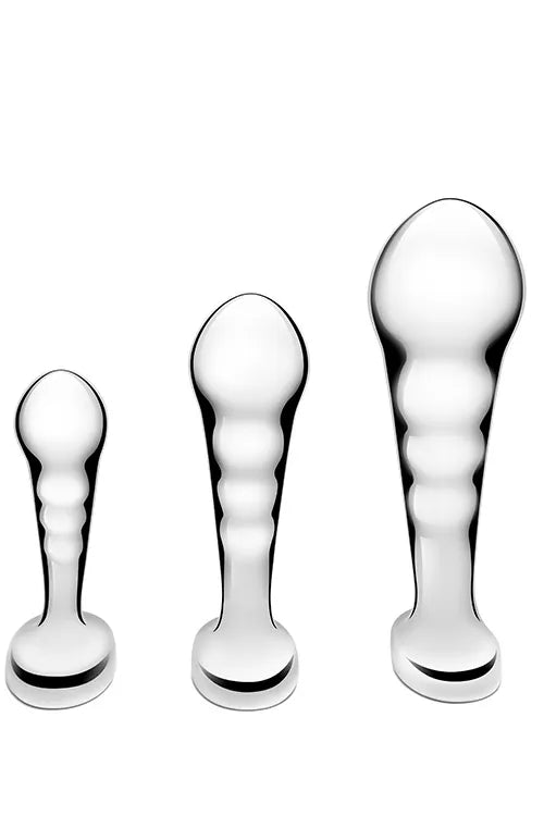 B-Vibe 3 Piece Stainless Steel P Spot Training Set
