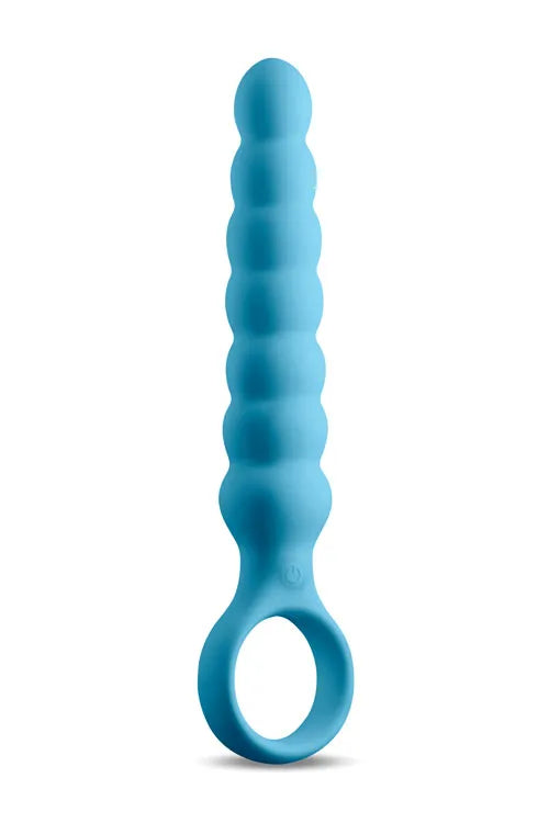 nsnovelties Lucent by Desire 6.5 Beaded Vibrating Anal Wand with Ring Handle