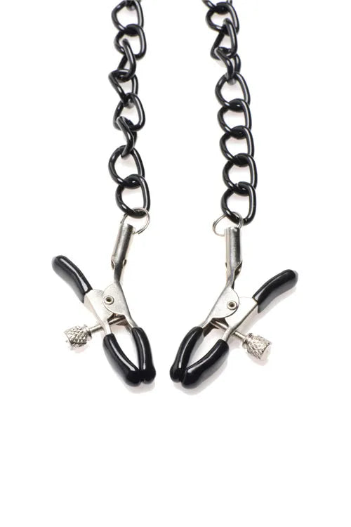 Master Series Collared Temptress Nipple Clamps Collar