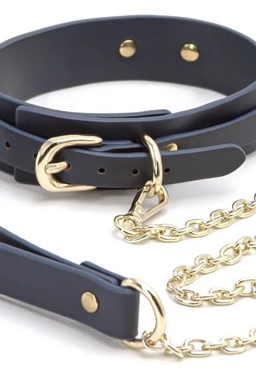 nsnovelties Bondage Couture Vegan Leather Collar & Leash