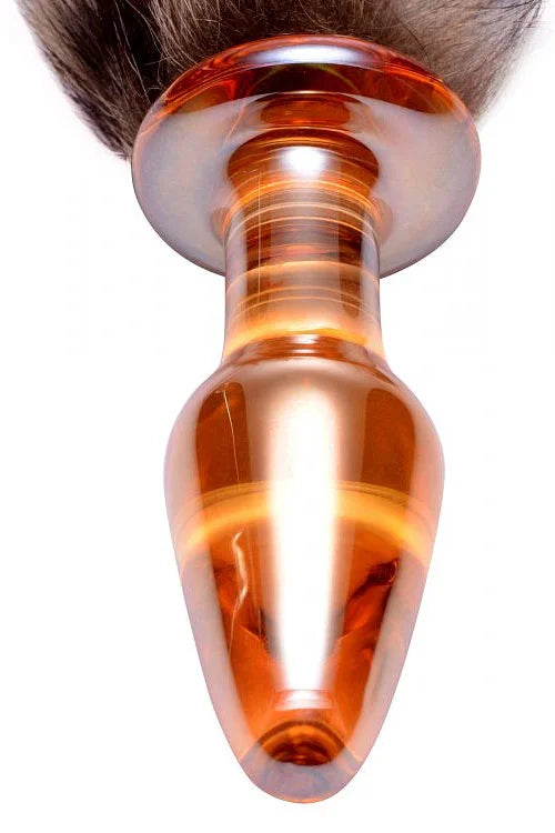 Tailz 4 Fluffy Fox Tail Glass Butt Plug
