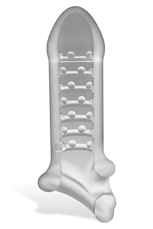 Doc Johnson Thin 6 Textured Penis Extension with Ball Strap