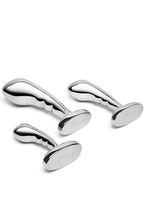 B-Vibe 3 Piece Stainless Steel P Spot Training Set