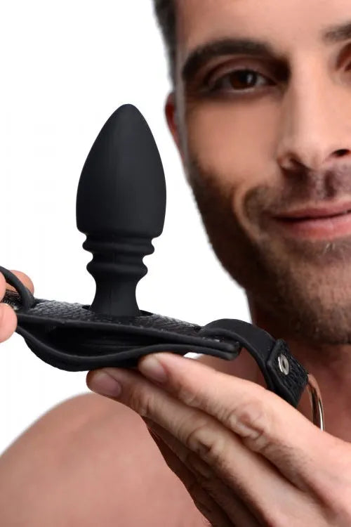 Strict 3.75 Butt Plug & Cock Ring Harness