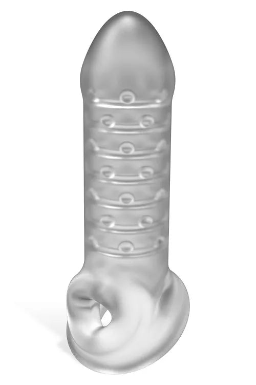 Doc Johnson Thin 6 Textured Penis Extension with Ball Strap