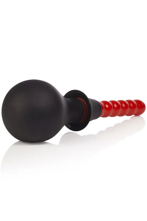 Calexotics 4 Ribbed Anal Douche with Interchangable Nozzles