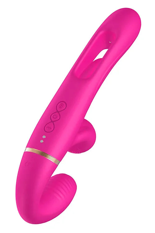 Adam and Eve Orgaz Ohh Matic 9.25 Multi Function Strapless Strap On with Remote Control